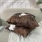 2 Packs Hidden Zippered Pillowcase Christmas Cowhide Accent 20X20Inch,Decorative Throw Custom Cotton Pillow Case Cushion Cover for Home